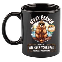 Soggy Beaver BBQ  11oz C Handle Ceramic Mug