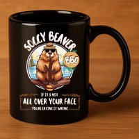 Soggy Beaver BBQ  11oz C Handle Ceramic Mug