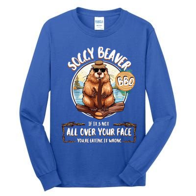 Soggy Beaver BBQ  Tall Long Sleeve T-Shirt