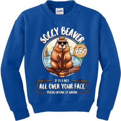 Soggy Beaver BBQ  Kids Sweatshirt
