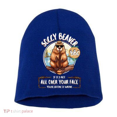 Soggy Beaver BBQ  Short Acrylic Beanie