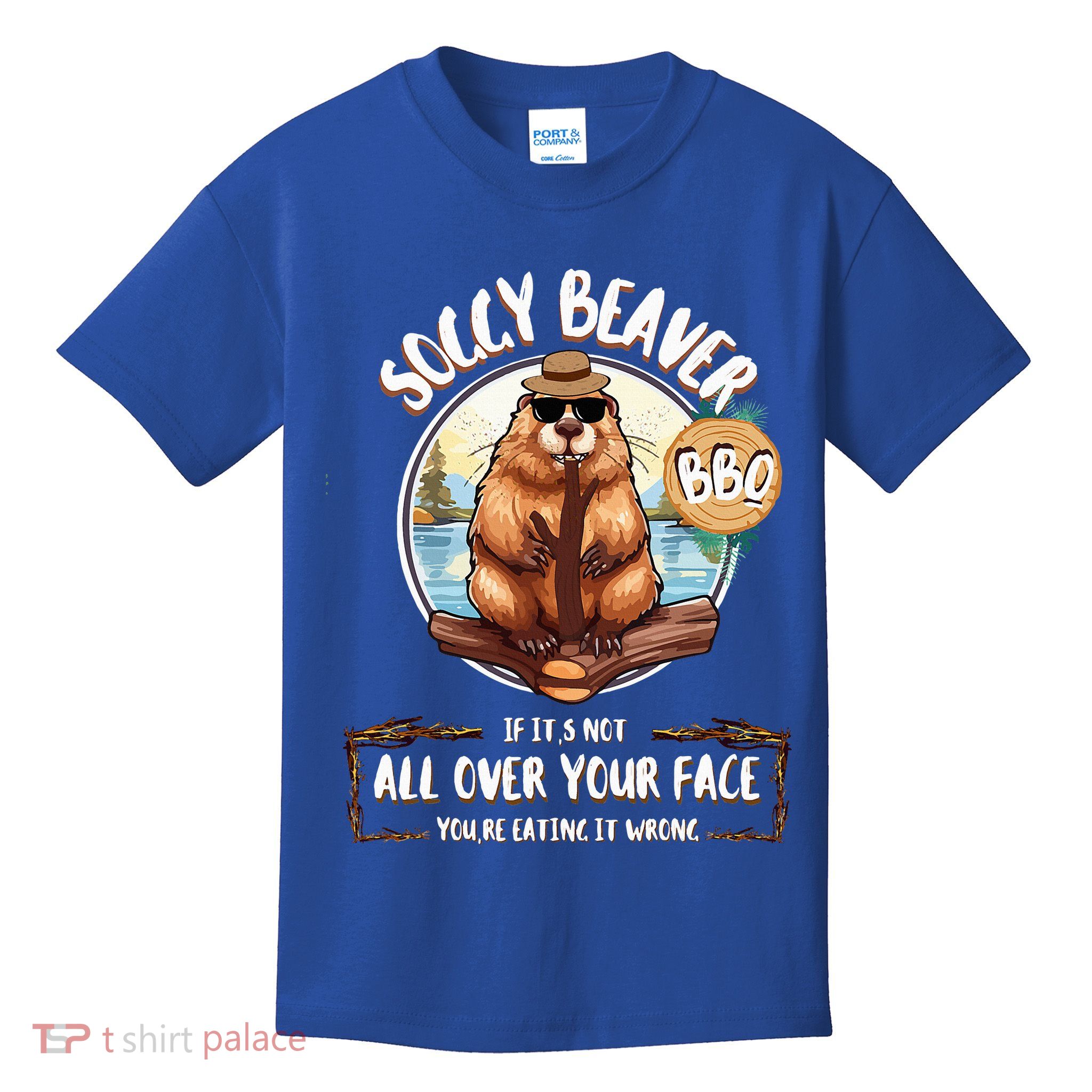 Soggy Beaver BBQ  Kids T-Shirt