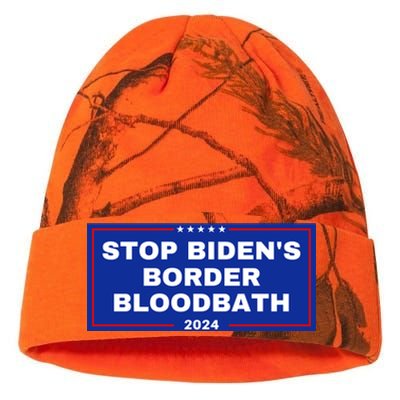 Stop BidenS Border Bloodbath Kati Licensed 12" Camo Beanie