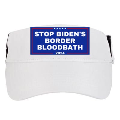 Stop BidenS Border Bloodbath Adult Drive Performance Visor