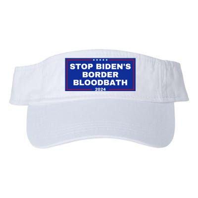 Stop BidenS Border Bloodbath Valucap Bio-Washed Visor