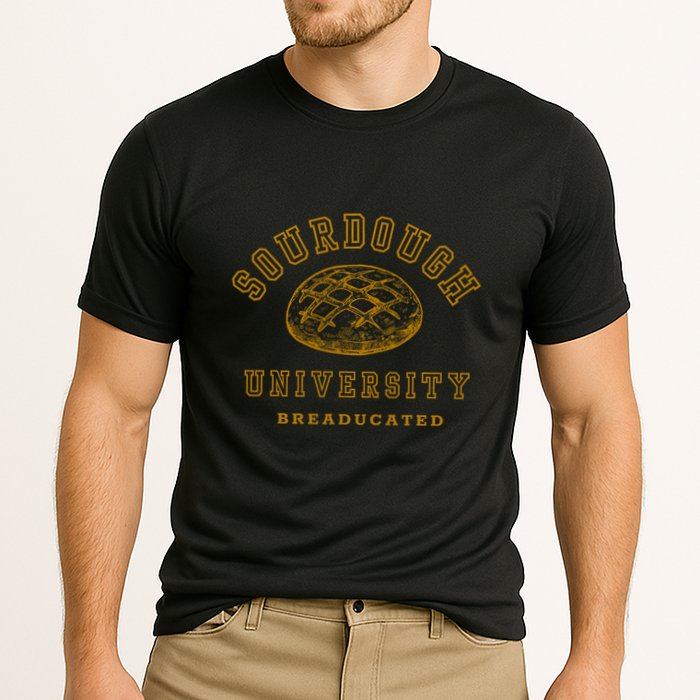 Sourdough Breaducated Bread Baking Bakery Baker Cooling Performance Crew T-Shirt