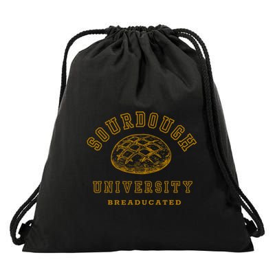 Sourdough Breaducated Bread Baking Bakery Baker Drawstring Bag