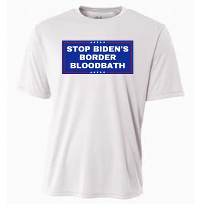 Stop BidenS Border Bloodbath Cooling Performance Crew T-Shirt