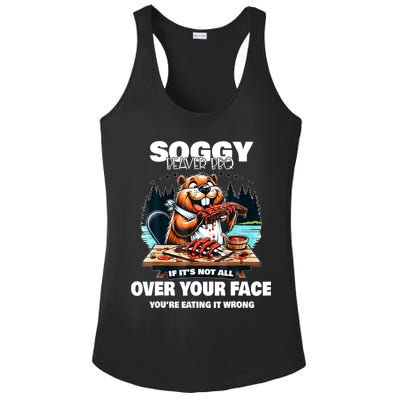 Soggy Beaver Bbq If ItS Not All Over Your Face Beaver Ladies PosiCharge Competitor Racerback Tank