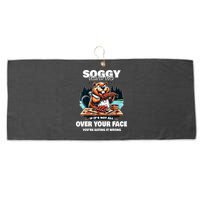 Soggy Beaver Bbq If ItS Not All Over Your Face Beaver Large Microfiber Waffle Golf Towel