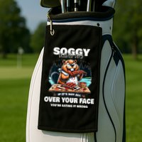 Soggy Beaver Bbq If ItS Not All Over Your Face Beaver Golf Towel
