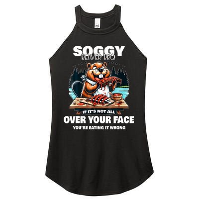 Soggy Beaver Bbq If ItS Not All Over Your Face Beaver Women's Perfect Tri Rocker Tank