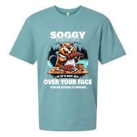 Soggy Beaver Bbq If ItS Not All Over Your Face Beaver Sueded Cloud Jersey T-Shirt