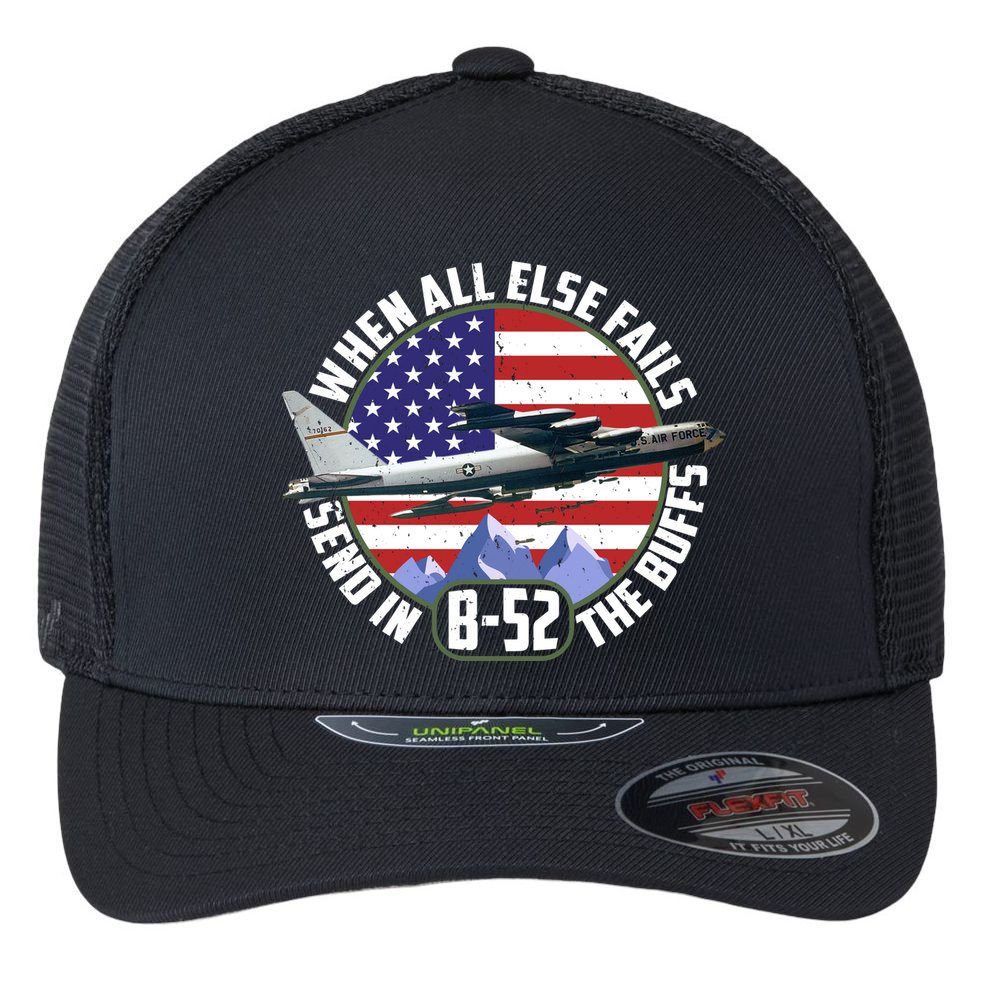 Send Buffs B-52 Stratofortress Bomber Flexfit Unipanel Trucker Cap