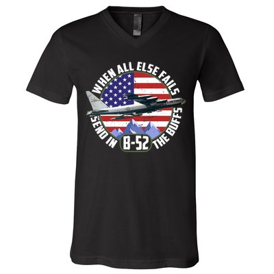 Send Buffs B-52 Stratofortress Bomber V-Neck T-Shirt