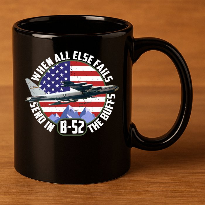 Send Buffs B-52 Stratofortress Bomber 11oz C Handle Ceramic Mug