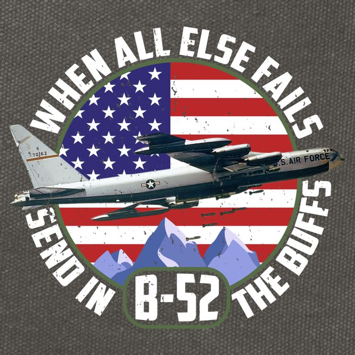 Send Buffs B-52 Stratofortress Bomber Cotton Canvas Backpack