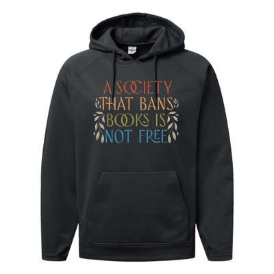 Stop Book Banning Protect Libraries Ban Books Not Bigots Performance Fleece Hoodie