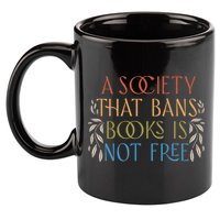 Stop Book Banning Protect Libraries Ban Books Not Bigots 11oz C Handle Ceramic Mug