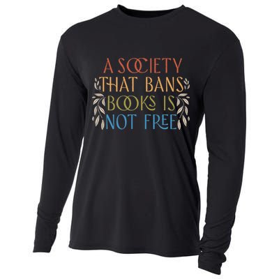 Stop Book Banning Protect Libraries Ban Books Not Bigots Cooling Performance Long Sleeve Crew