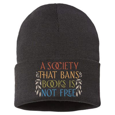 Stop Book Banning Protect Libraries Ban Books Not Bigots Sustainable Knit Beanie