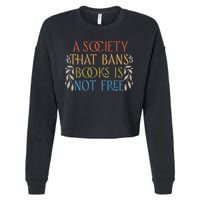 Stop Book Banning Protect Libraries Ban Books Not Bigots Cropped Pullover Crew