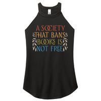 Stop Book Banning Protect Libraries Ban Books Not Bigots Women's Perfect Tri Rocker Tank