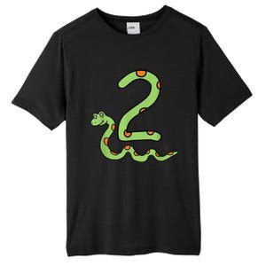 Snake Birthday Boy Kids Reptile Animal Number 2 2nd Bday Tall Fusion ChromaSoft Performance T-Shirt