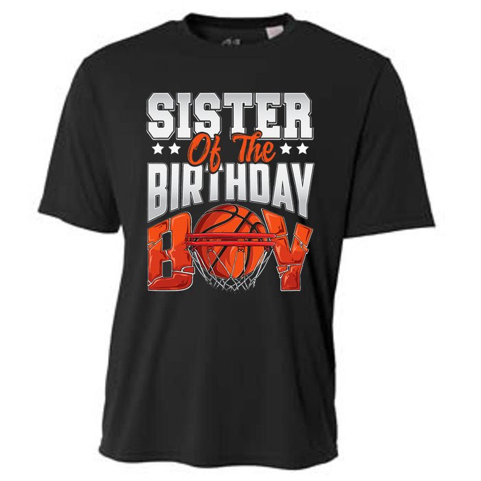 Sister basketball birthday Family Baller b-day Party Cooling Performance Crew T-Shirt