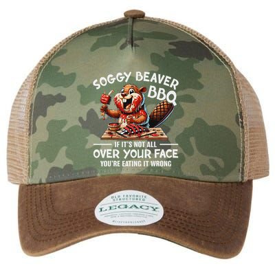 Soggy Beaver Bbq If ItS Not All Over Your Face Beaver Legacy Tie Dye Trucker Hat