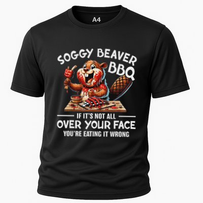 Soggy Beaver Bbq If ItS Not All Over Your Face Beaver Performance Shirt