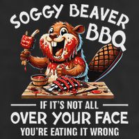 Soggy Beaver Bbq If ItS Not All Over Your Face Beaver Adult Drive Performance Visor