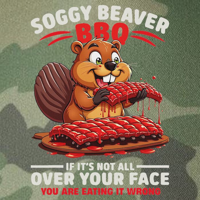 Soggy Beaver Bbq If ItS Not All Over Your Face Funny Legacy Tie Dye Trucker Hat