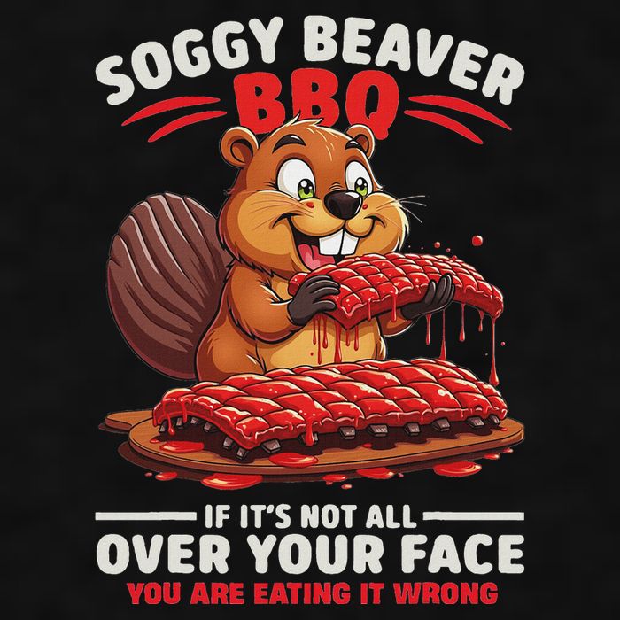 Soggy Beaver Bbq If ItS Not All Over Your Face Funny Ladies PosiCharge Tri-Blend Wicking Tank
