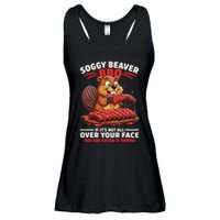 Soggy Beaver Bbq If ItS Not All Over Your Face Funny Ladies Essential Flowy Tank