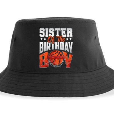 Sister basketball birthday Family Baller b-day Party Sustainable Bucket Hat