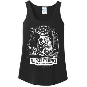 Soggy Beaver BBQ If It's Not All Over Your Face Ladies Essential Tank