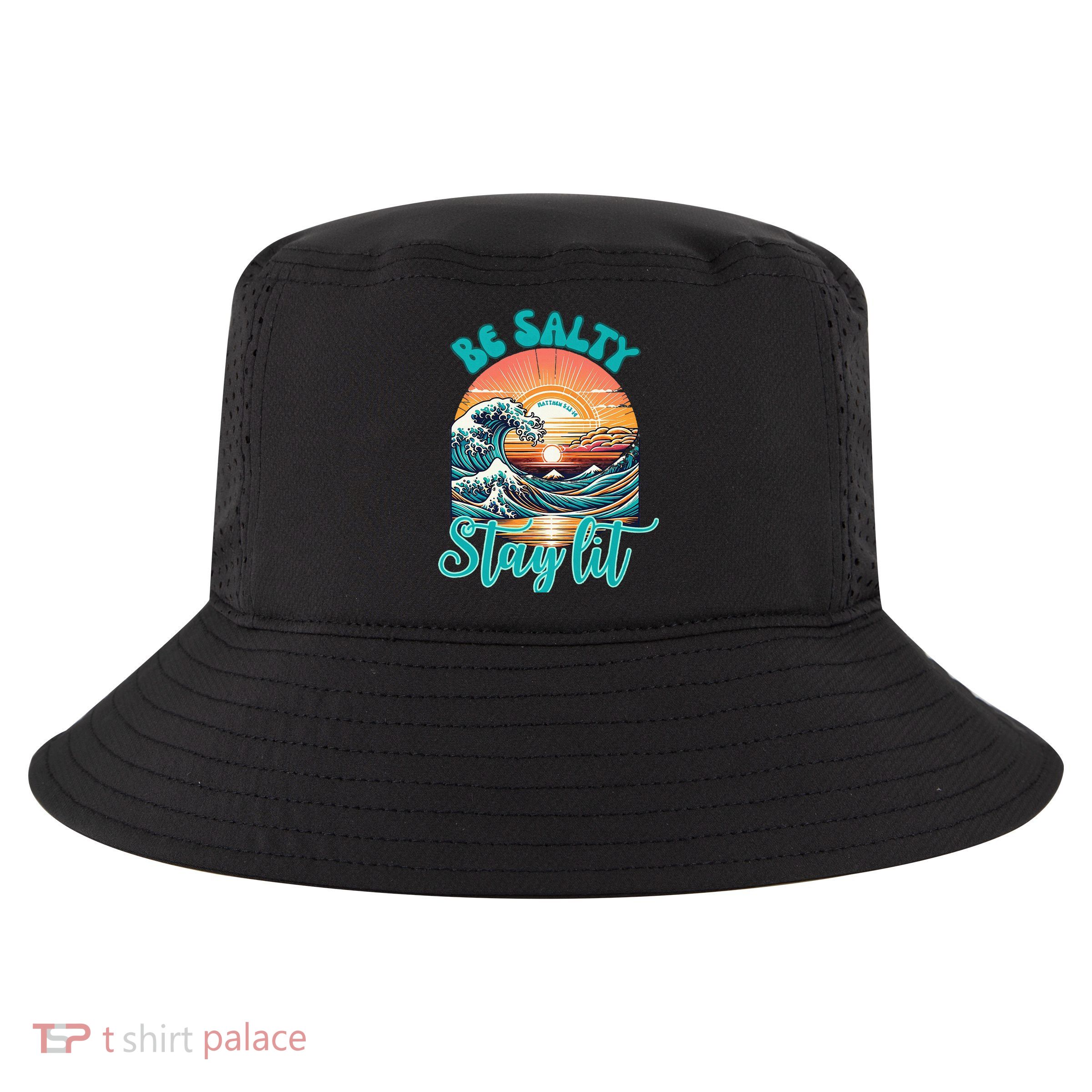 Summer Beach Be Salty Stay Lit Matthew 51314 Cool Comfort Performance Bucket Hat
