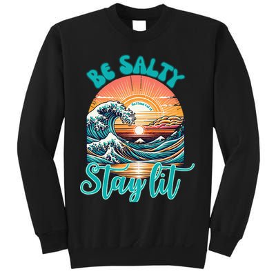 Summer Beach Be Salty Stay Lit Matthew 51314 Sweatshirt