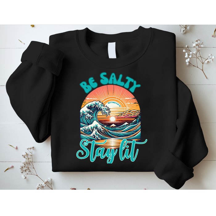 Summer Beach Be Salty Stay Lit Matthew 51314 Sweatshirt