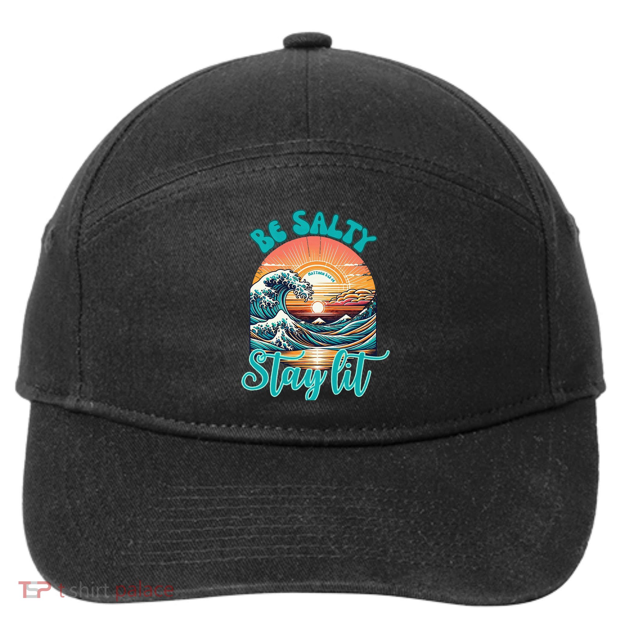 Summer Beach Be Salty Stay Lit Matthew 51314 7-Panel Snapback Hat