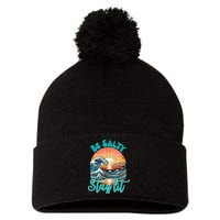 Summer Beach Be Salty Stay Lit Matthew 51314 Pom Pom 12in Knit Beanie