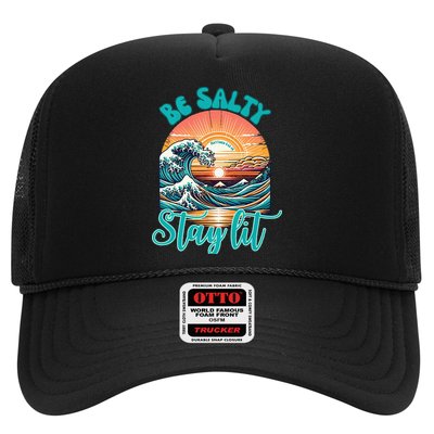 Summer Beach Be Salty Stay Lit Matthew 51314 Trucker Hat