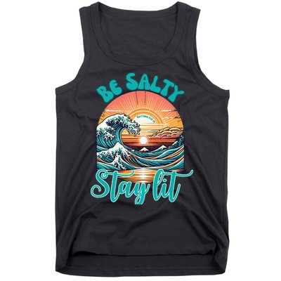 Summer Beach Be Salty Stay Lit Matthew 51314 Tank Top