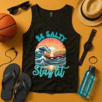 Summer Beach Be Salty Stay Lit Matthew 51314 Tank Top