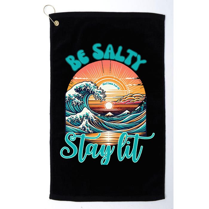 Summer Beach Be Salty Stay Lit Matthew 51314 Golf Towel