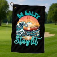 Summer Beach Be Salty Stay Lit Matthew 51314 Golf Towel