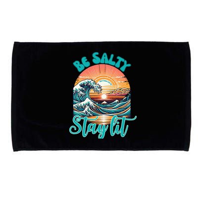 Summer Beach Be Salty Stay Lit Matthew 51314 Microfiber Hand Towel