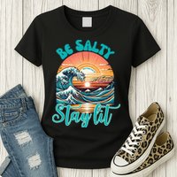 Summer Beach Be Salty Stay Lit Matthew 51314 Womens T-Shirt