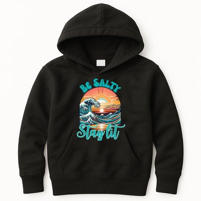 Summer Beach Be Salty Stay Lit Matthew 51314 Kids Hoodie